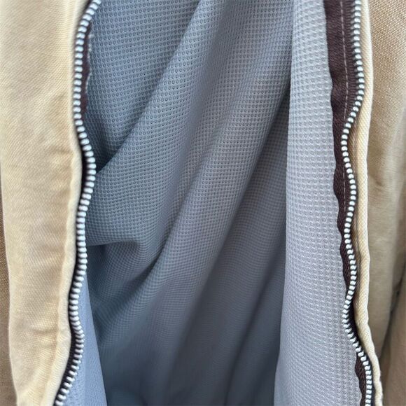 Vintage Muleskins Men's Beige Hooded Work Jacket XLT - Picture 10 of 11